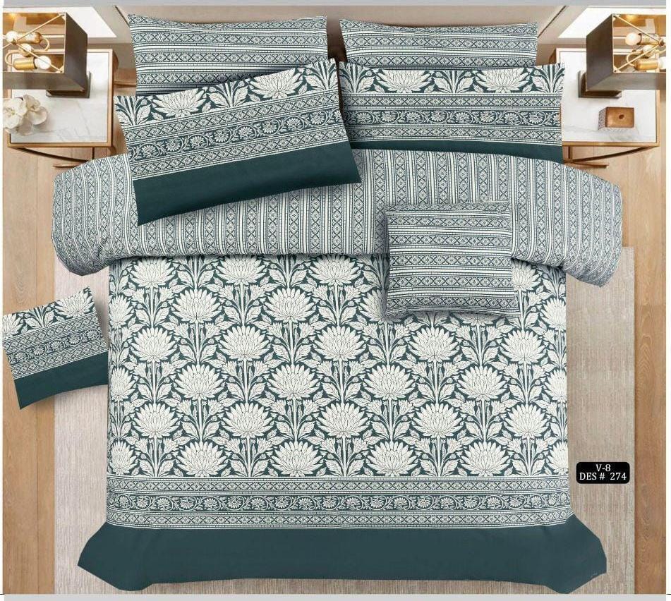 7 peice comforter set D606