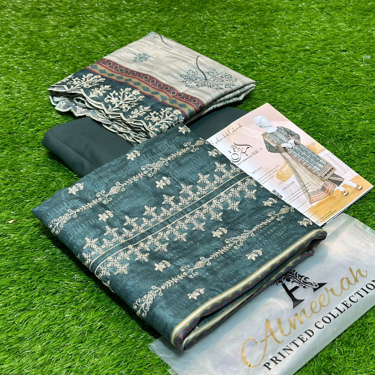 Almeerah lawn embroidery