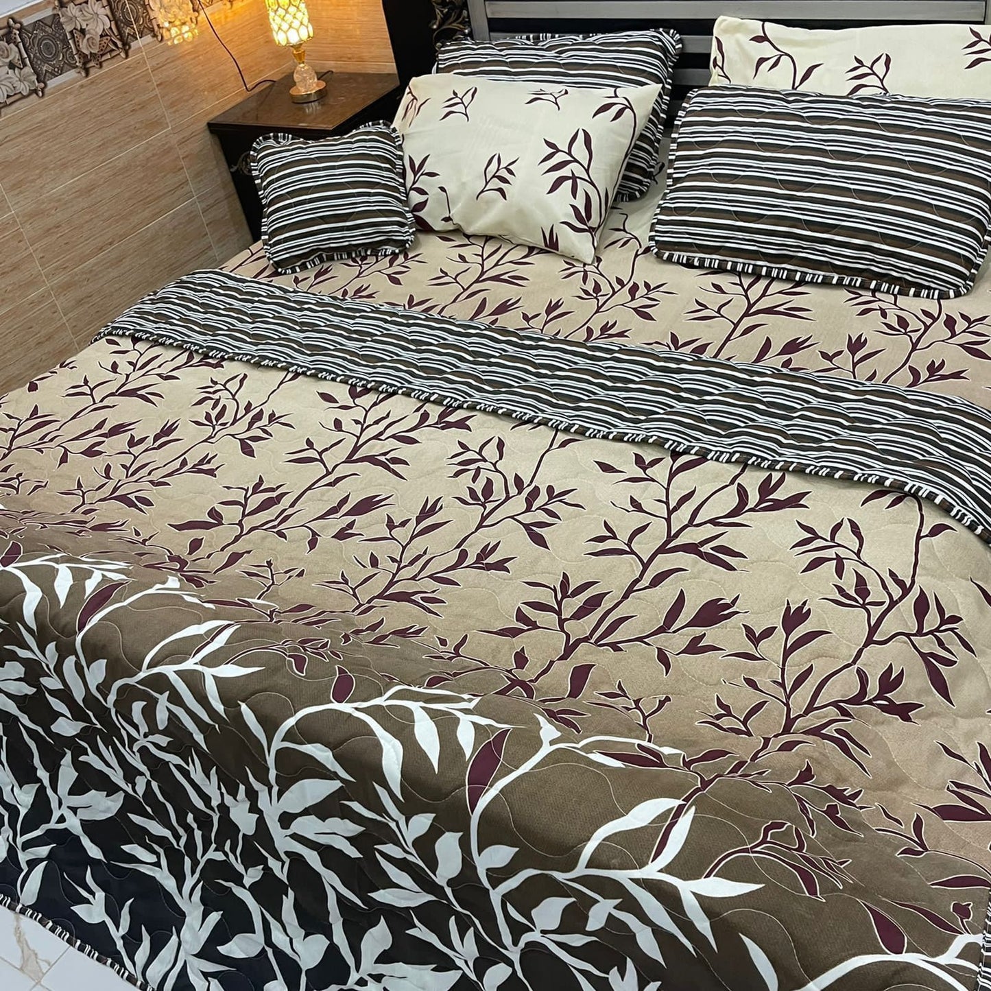 7 peice comforter set D601